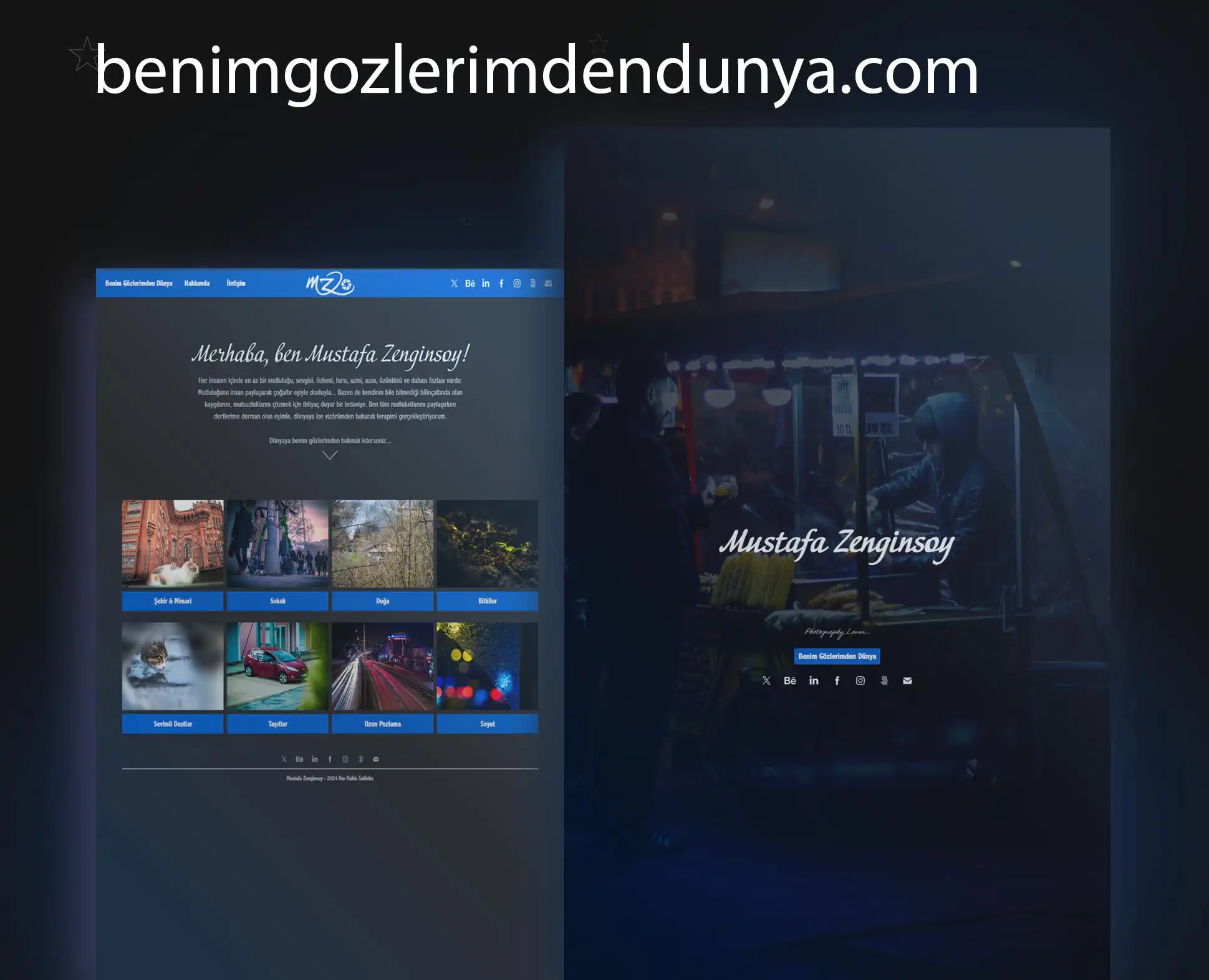 Benim Gözlerimden Dünya Kişisel Web Sitesi